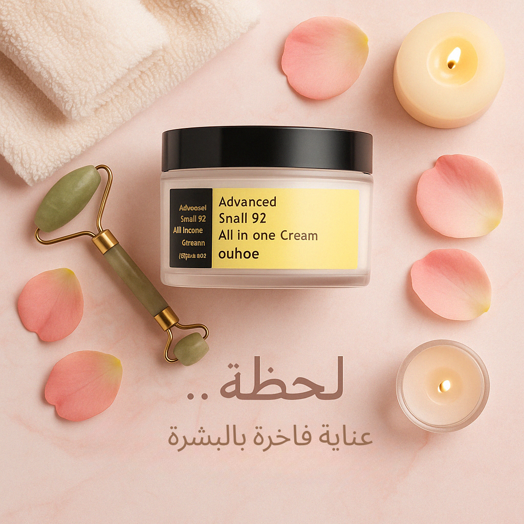 كريم الحلزون – ترطيب، تبييض، وشد في منتج واحد