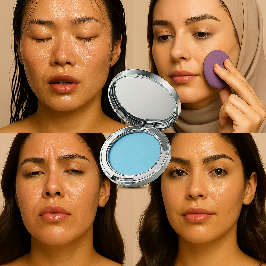 بودرة Candy Bella المضغوطة – لمسة نهائية مطفية، إحساس ناعم، وثبات يدوم