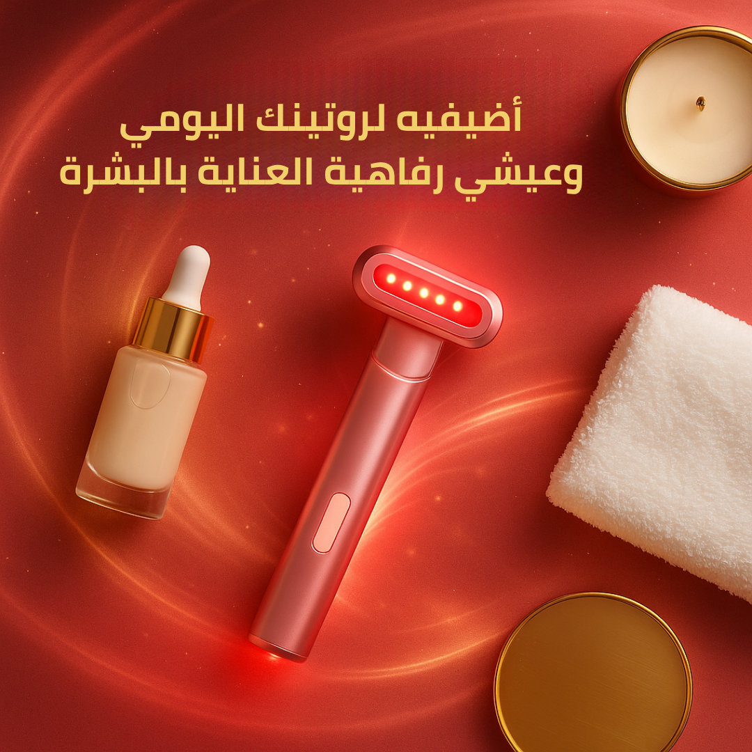 جهاز العناية بالبشرة بالضوء الأحمر والمايكروكارنت